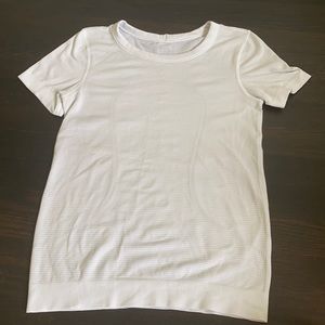 White loose fit lululemon shirt